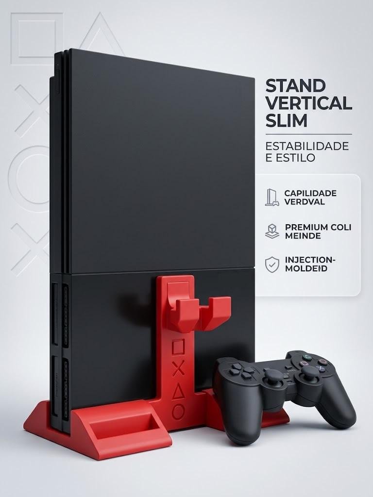 Suporte Vertical para PS2 Slim